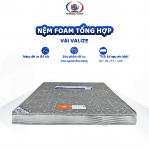 Nệm Cao Su Tổng Hợp HASUCO Vải Valize - Nệm HASUCO chính hãng