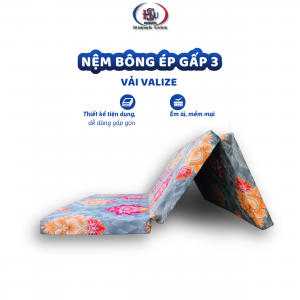Nệm Bông Ép Gấp 3 HASUCO - Nệm HASUCO chính hãng