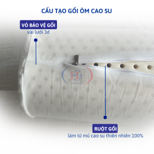 Gối Ôm Cao Su Thiên Nhiên HASUCO - Nệm HASUCO chính hãng